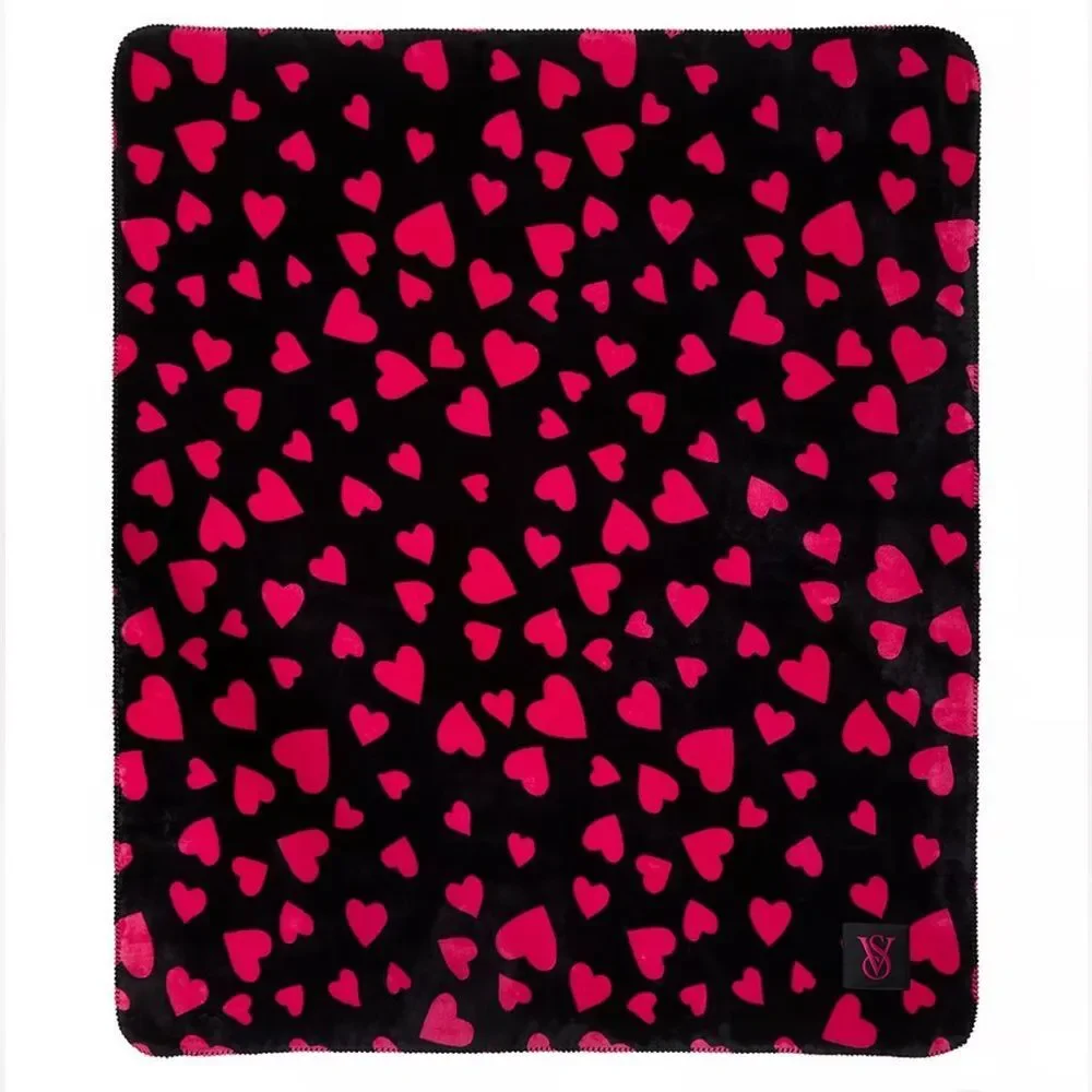 Heart plush blanket